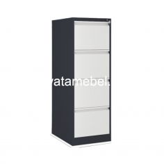 Filling Cabinet 4 Doors - ACTIV Forte FC 41 B / Dark Grey - White 